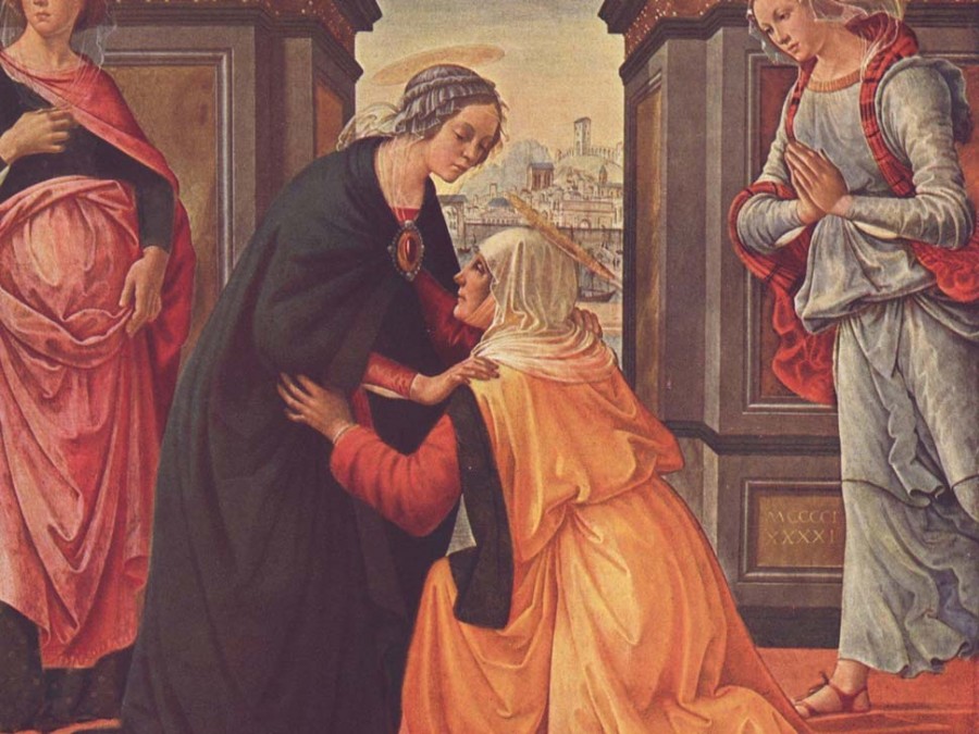 An old man and his grandson image