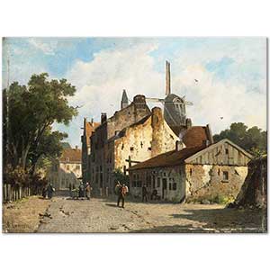 Adrianus Eversen Hollanda'da Bir Sokak
