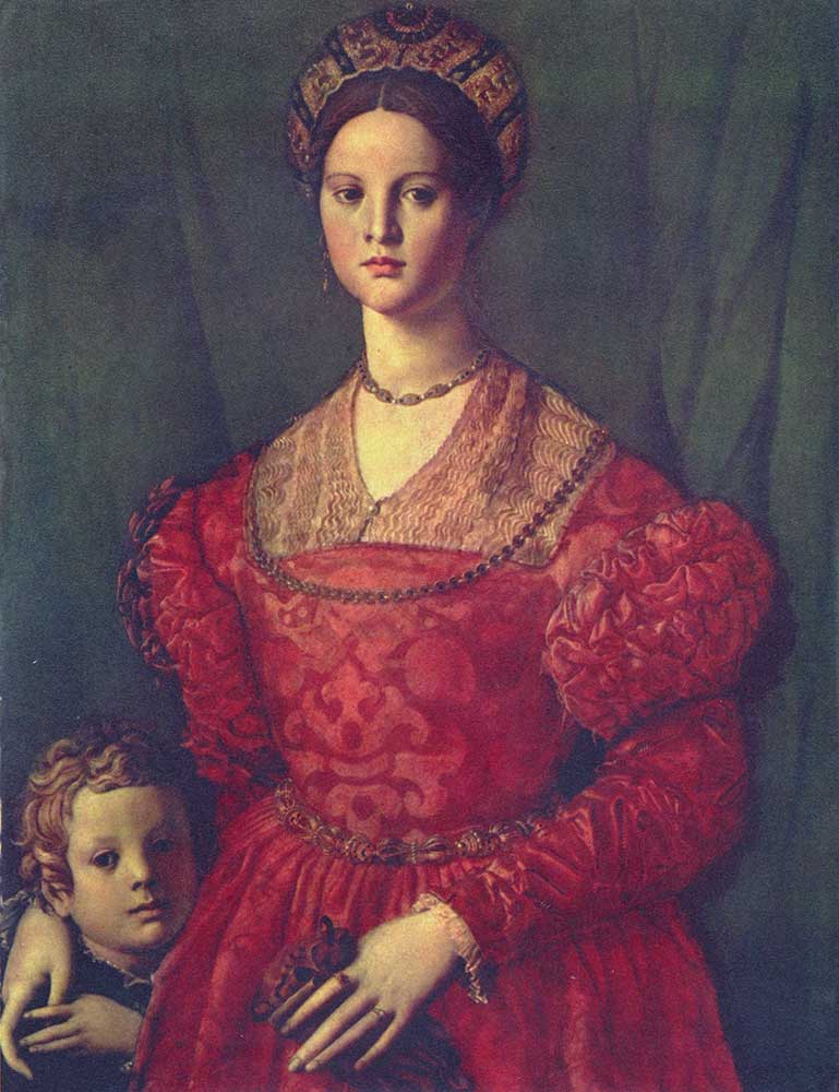 Agnolo Bronzino Genç Kadın ve Oğlu