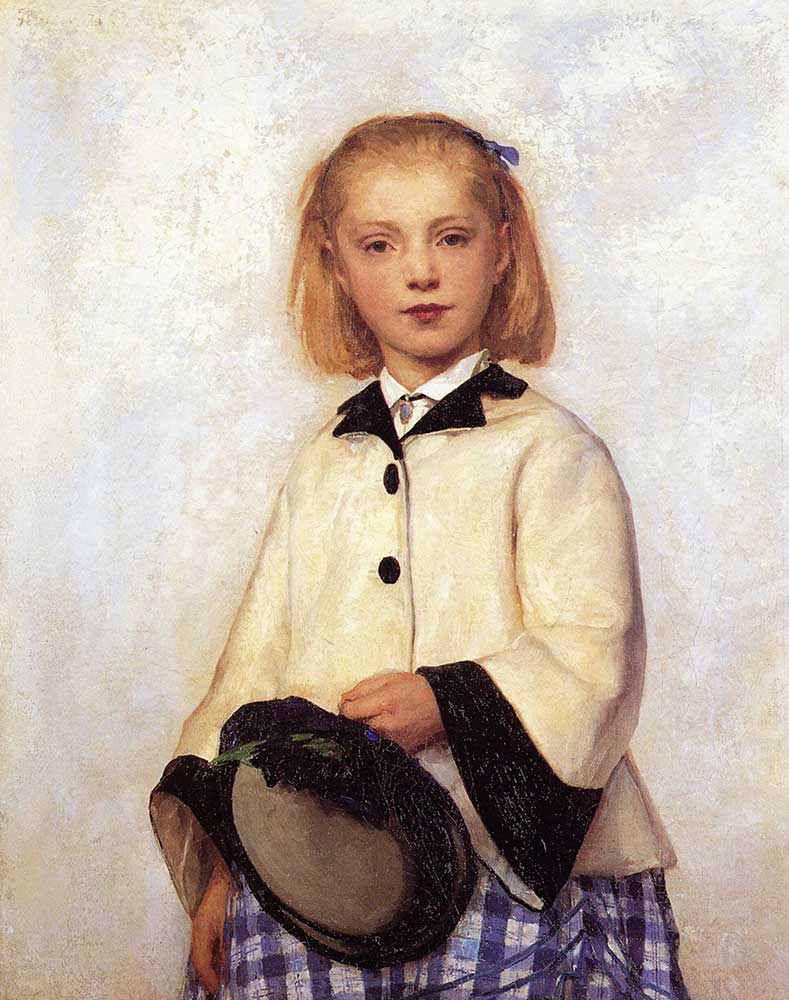 Albert Anker Sanatçının Kızı Louise