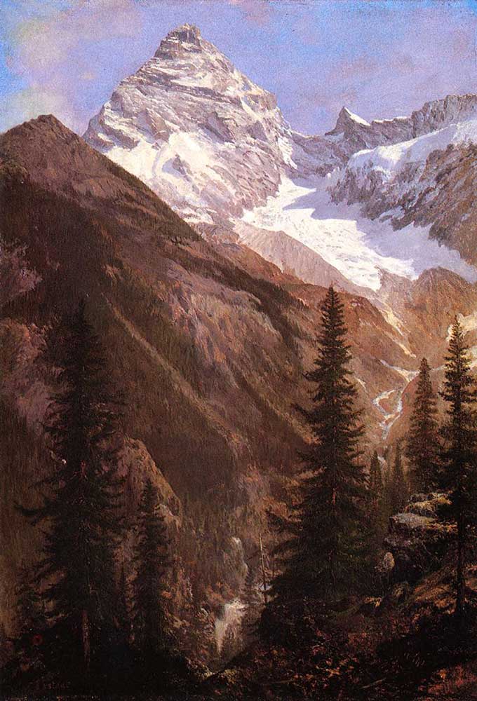 Albert Bierstadt Asulkan Buzulu Kanada