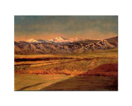 Albert Bierstadt Büyük Teton dağları