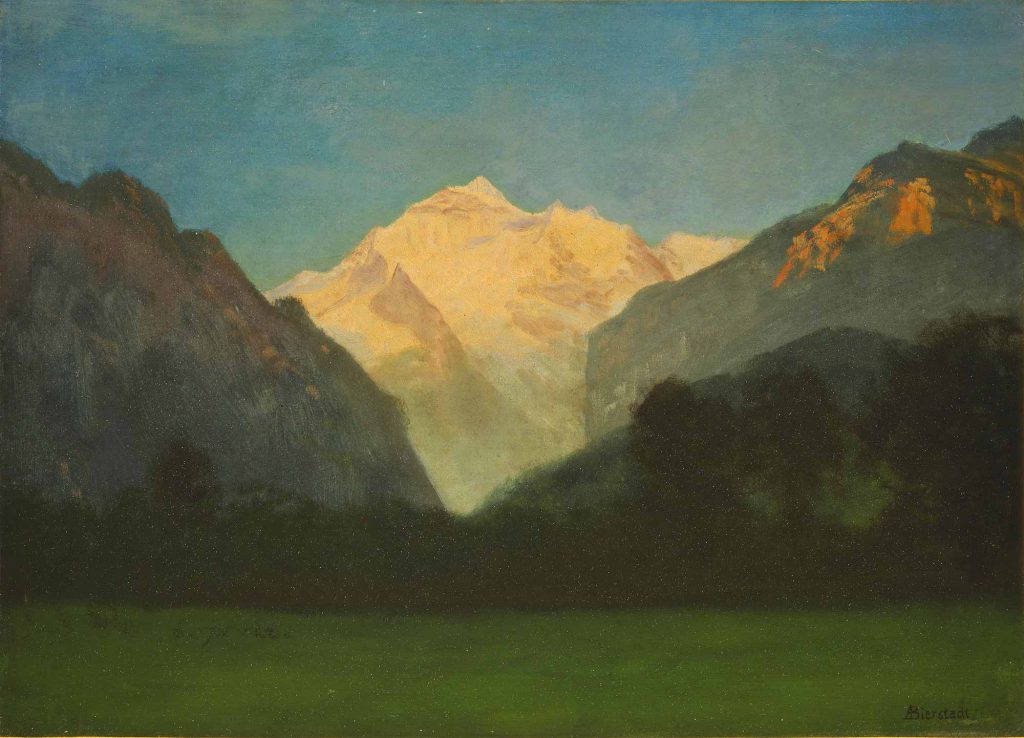 Albert Bierstadt Buzul ya da Tepede Günbatımı