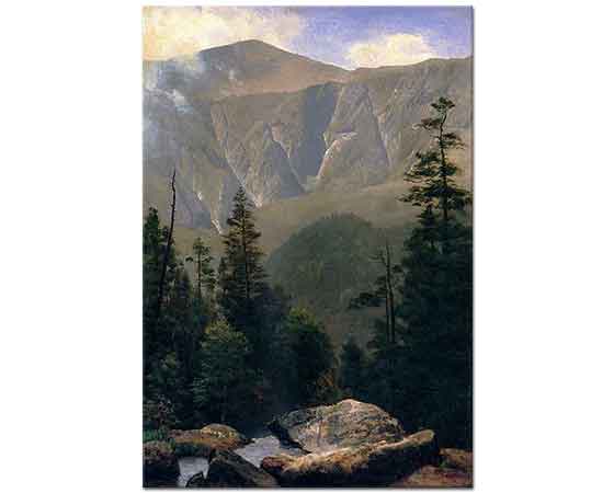 Albert Bierstadt Dağlar ve Ağaçlar