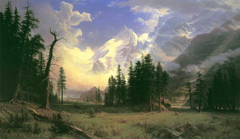 Albert Bierstadt Engadine Vadisi