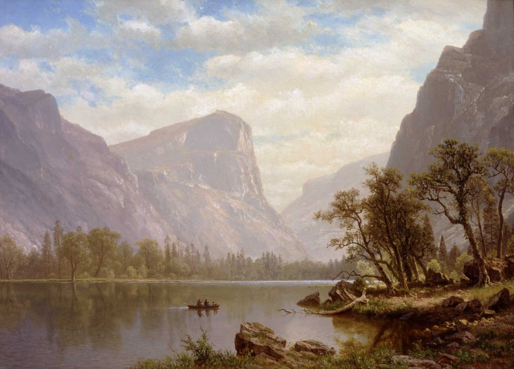 Albert Bierstadt Göl Manzarası
