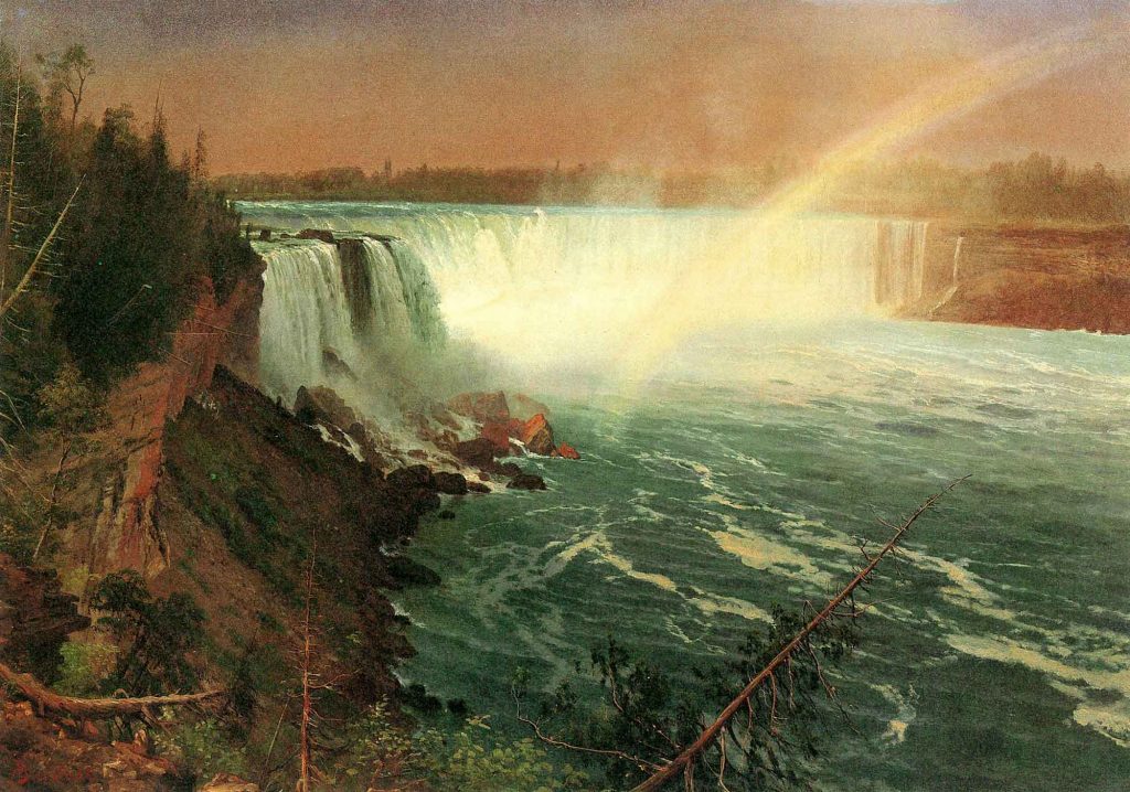 Albert Bierstadt Niyagara Şelalesi Manzarası