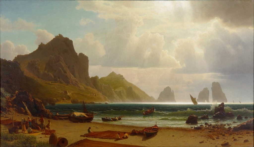 Albert Bierstadt Piccola Marinası Capri