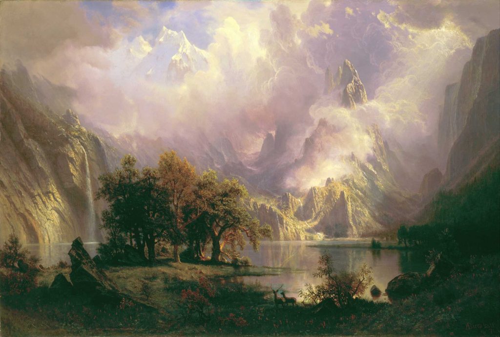 Albert Bierstadt Rocky Dağı Manzarası