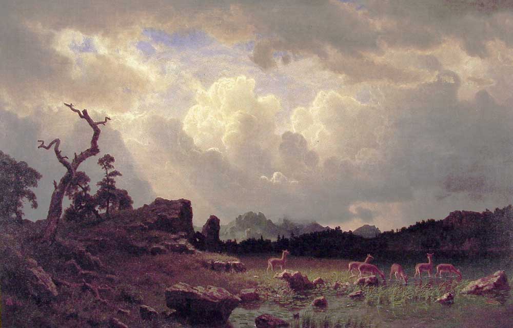 Albert Bierstadt Rocky Dağlarında Fırtına