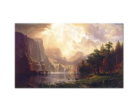 Albert Bierstadt Sierra Nevada Dağları Kaliforniya