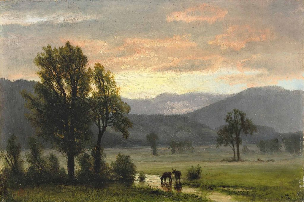 Albert Bierstadt Sığırlar