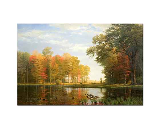 Albert Bierstadt Sonbahar Ağaçları