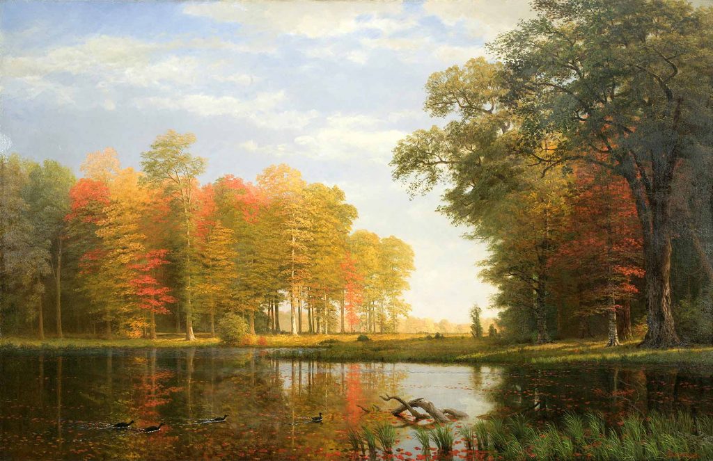 Albert Bierstadt Sonbahar Ağaçları