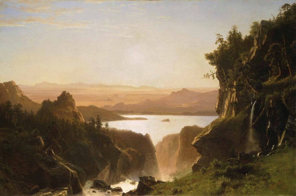 Albert Bierstadt Wind Nehri Ağzı Wyoming