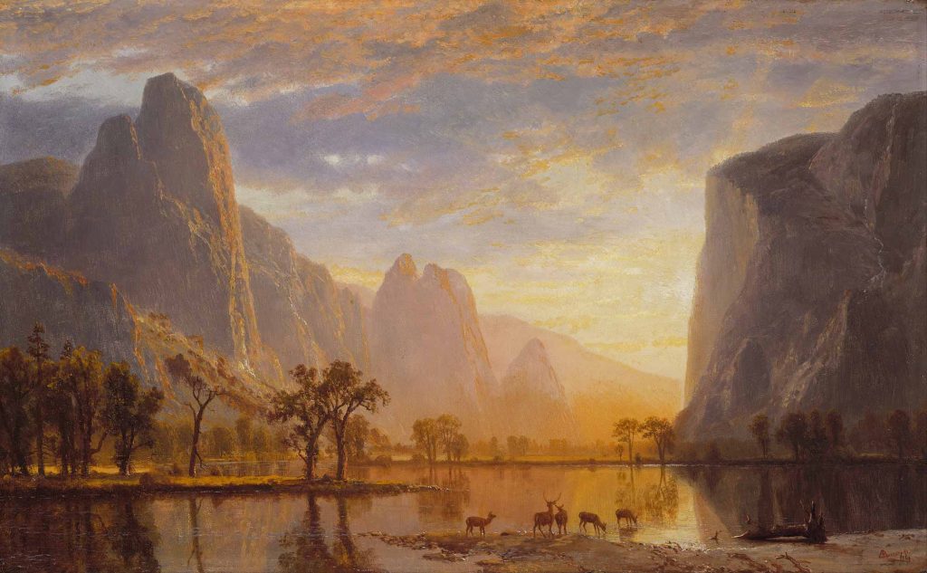 Albert Bierstadt Yosemite Vadisinde
