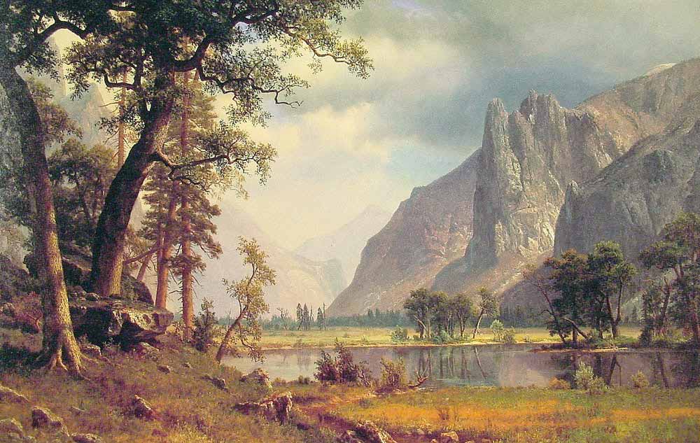 Albert Bierstadt Yosemite Vadisinden