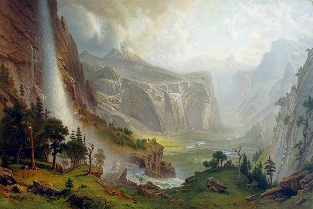 Albert Bierstadt Yosemite'te Tepeler