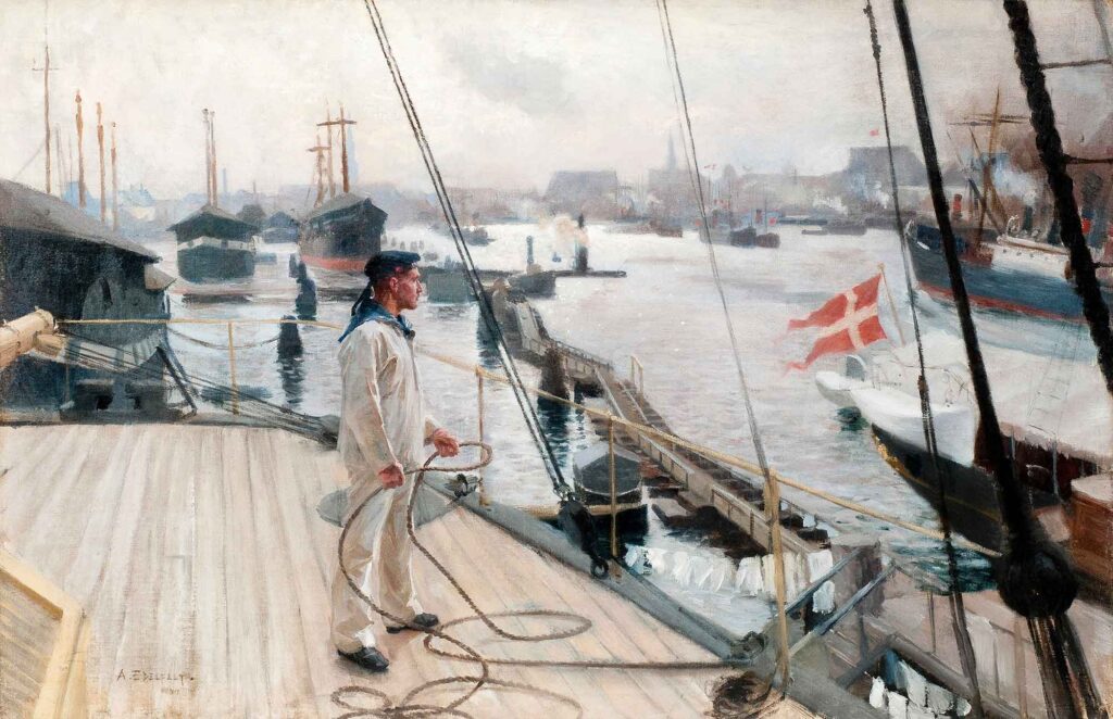 Albert Edelfelt Kopenhag Limanından