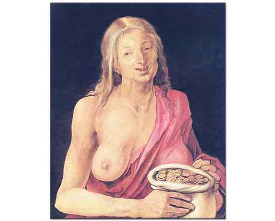Albrecht Dürer, Altın Keseli Yaşlı Kadın