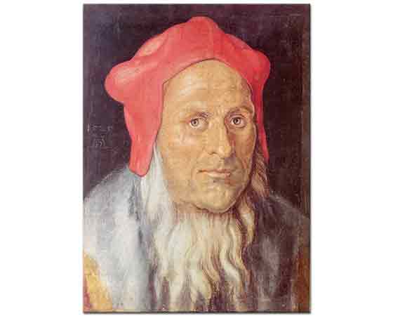 Albrecht Dürer, Kırmızı Şapkalı Sakallı Adam Portresi