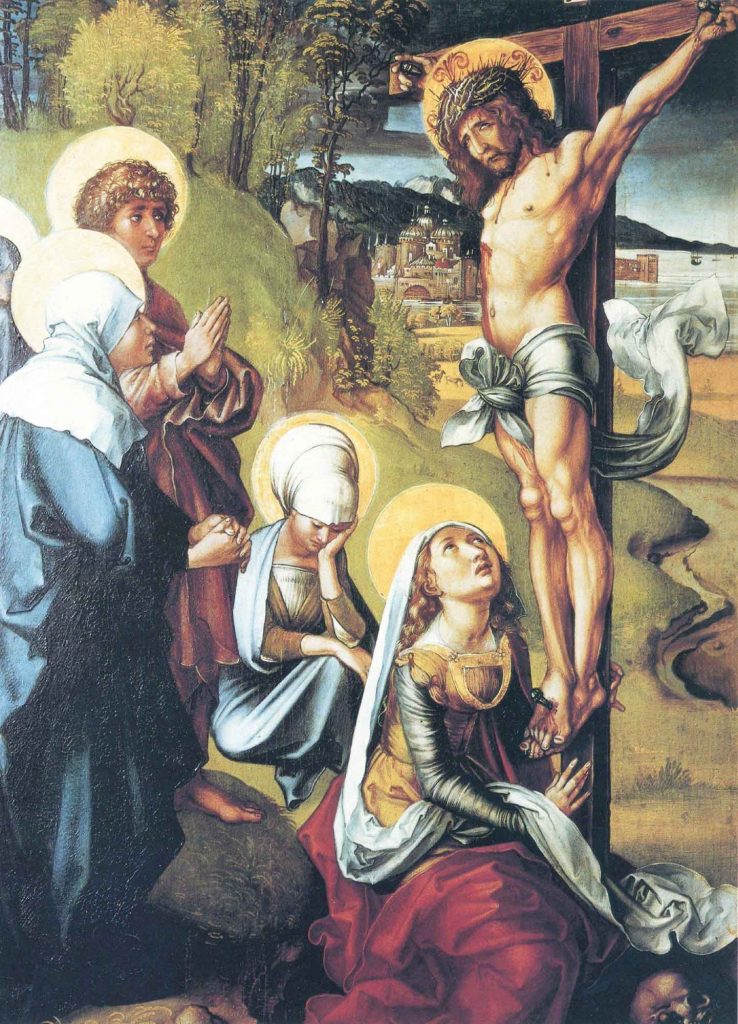 Albrecht Dürer Meryem'in Yedi Çilesi Çarmıhta İsa