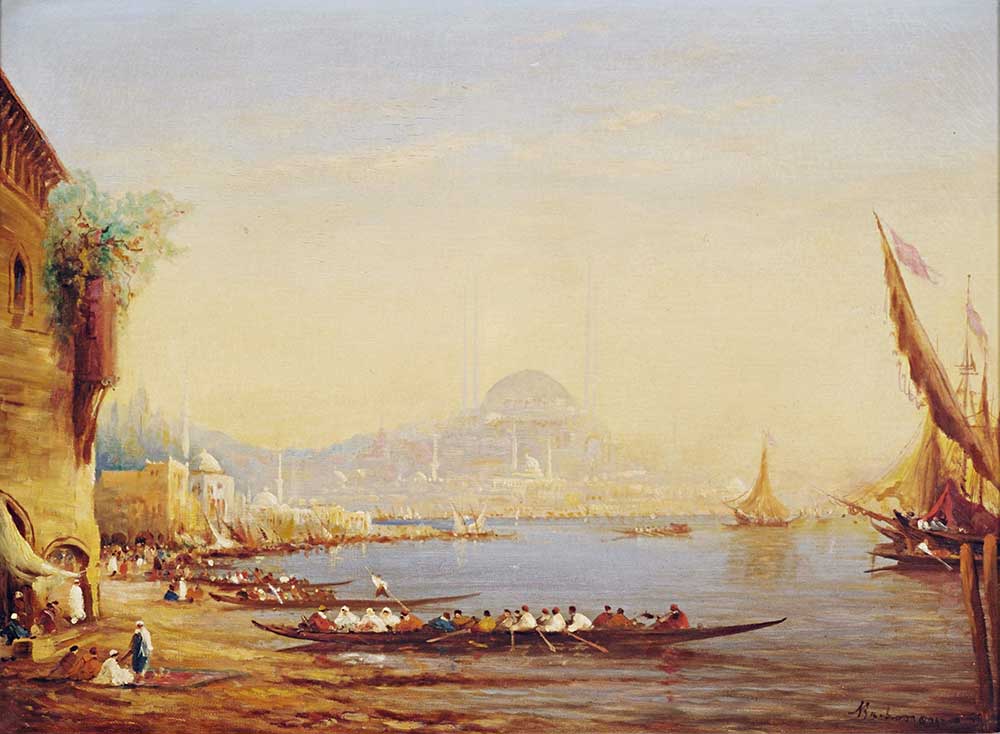 Alfred August Felix Bachmann Istanbul Limana Bakış