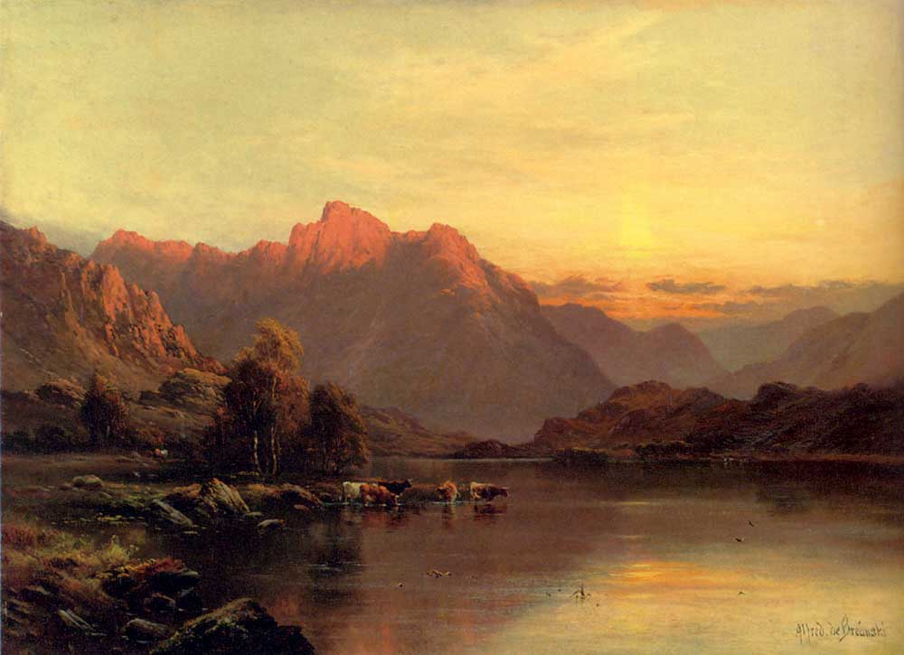 Alfred de Breanski Göl Bölgesi Buttermere