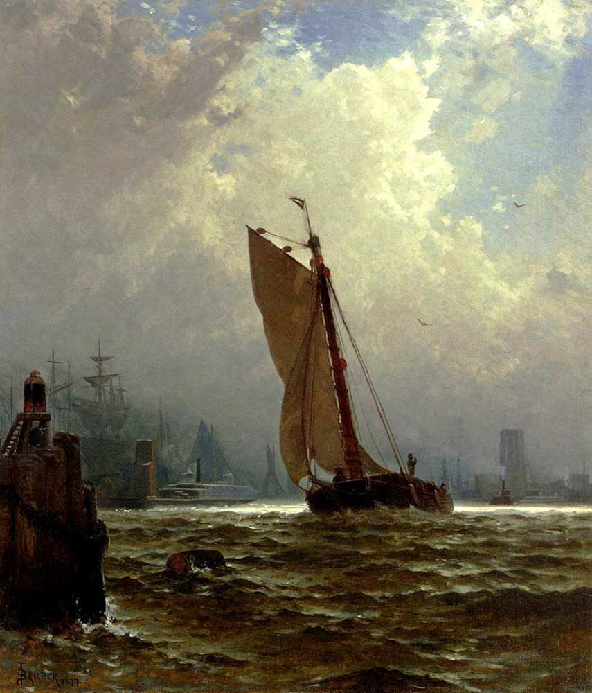 Alfred Thompson Bricher New York Limanı