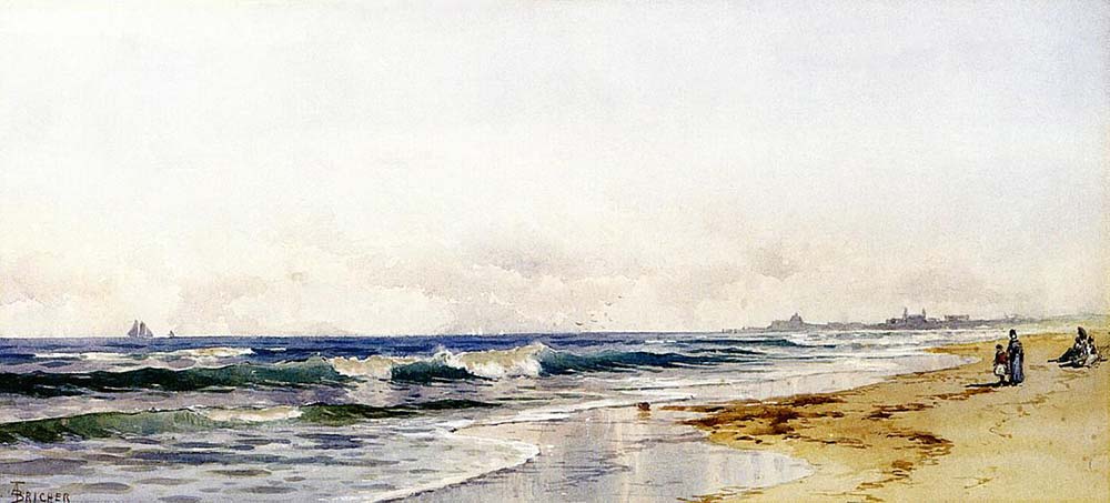 Alfred Thompson Bricher Rockaway Sahili