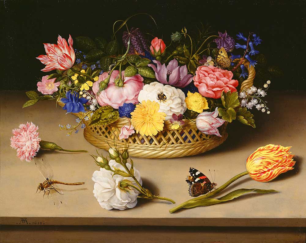 Ambrosius Bosschaert the Elder Çiçek Sepeti