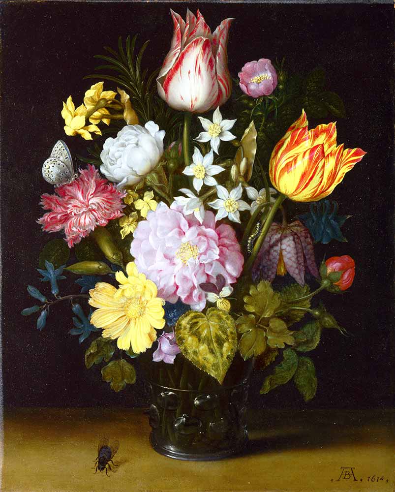 Ambrosius Bosschaert the Elder Vazoda Çiçekler