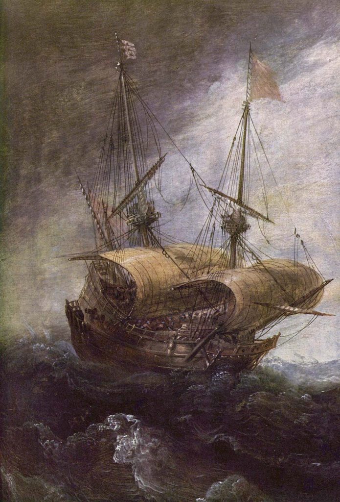 Andries van Eertvelt Fırtınalı Deniz