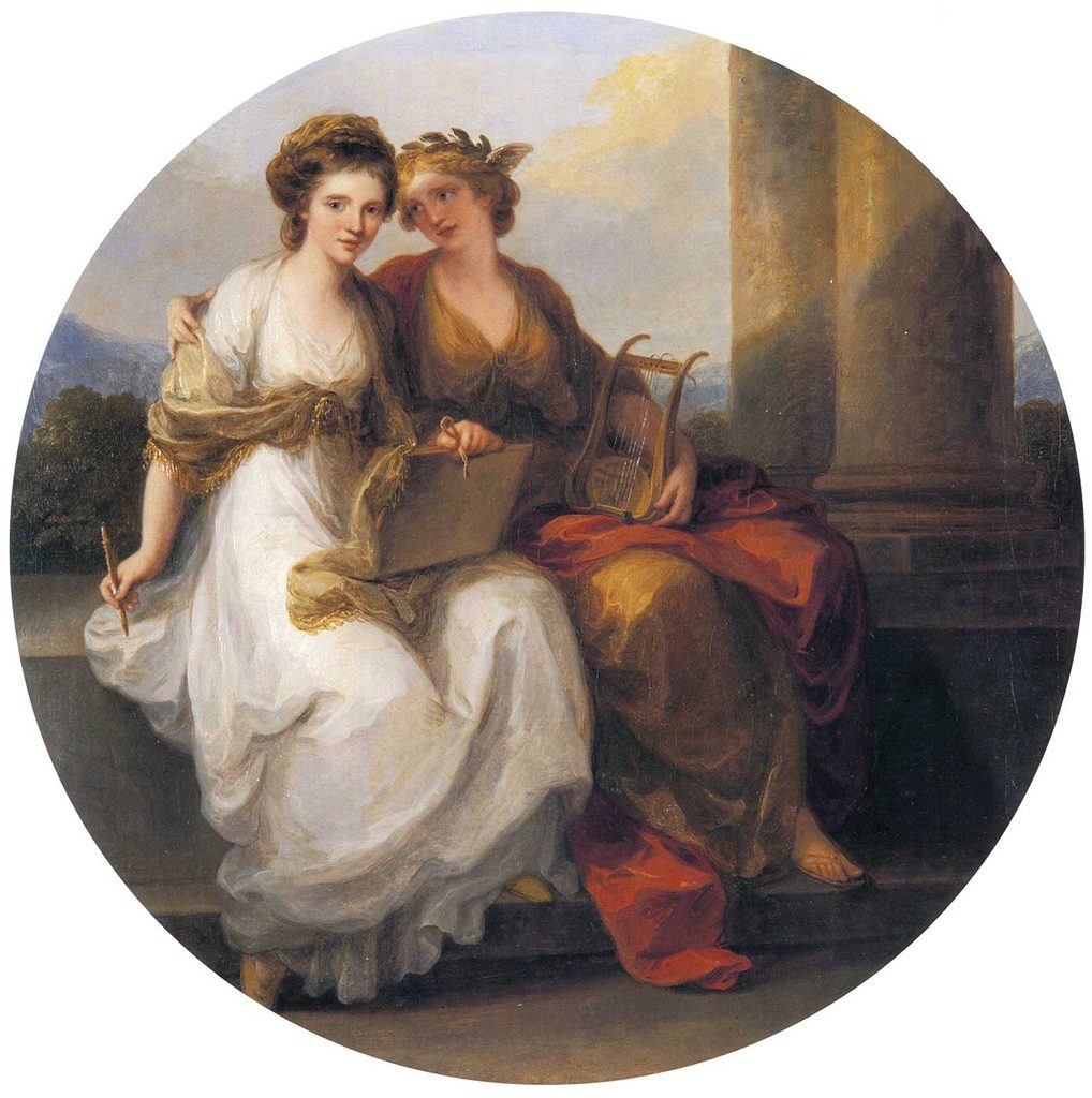 Angelica Kauffman Şiir ve Resim Alegorisi