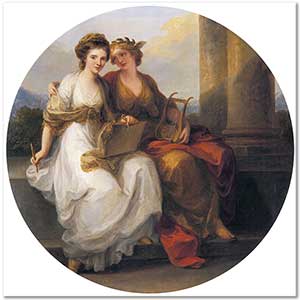Angelica Kauffman Şiir ve Resim Alegorisi
