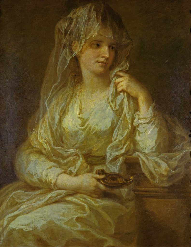 Angelica Kauffman Taranan Kadın Portresi
