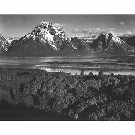 Ansel Adams Büyük Teton Manzarası