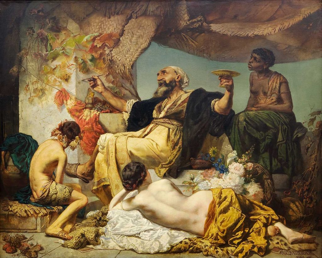 Anselm Feuerbach Tavernada Şair