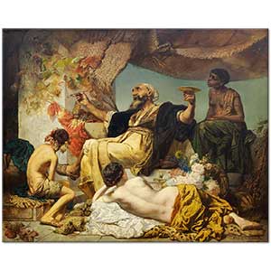 Anselm Feuerbach Tavernada Şair