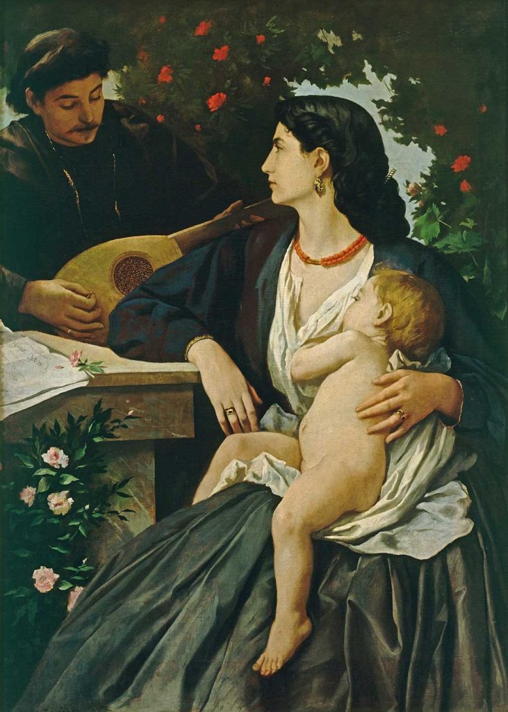Anselm Feuerbach Mandolin Çalan