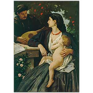Anselm Feuerbach Mandolin Çalan