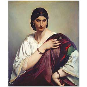 Anselm Feuerbach Roman Kadın Portresi