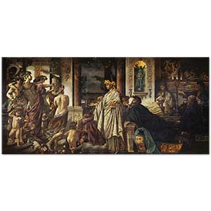 Anselm Feuerbach Eflatun'un Misafir Kabulü