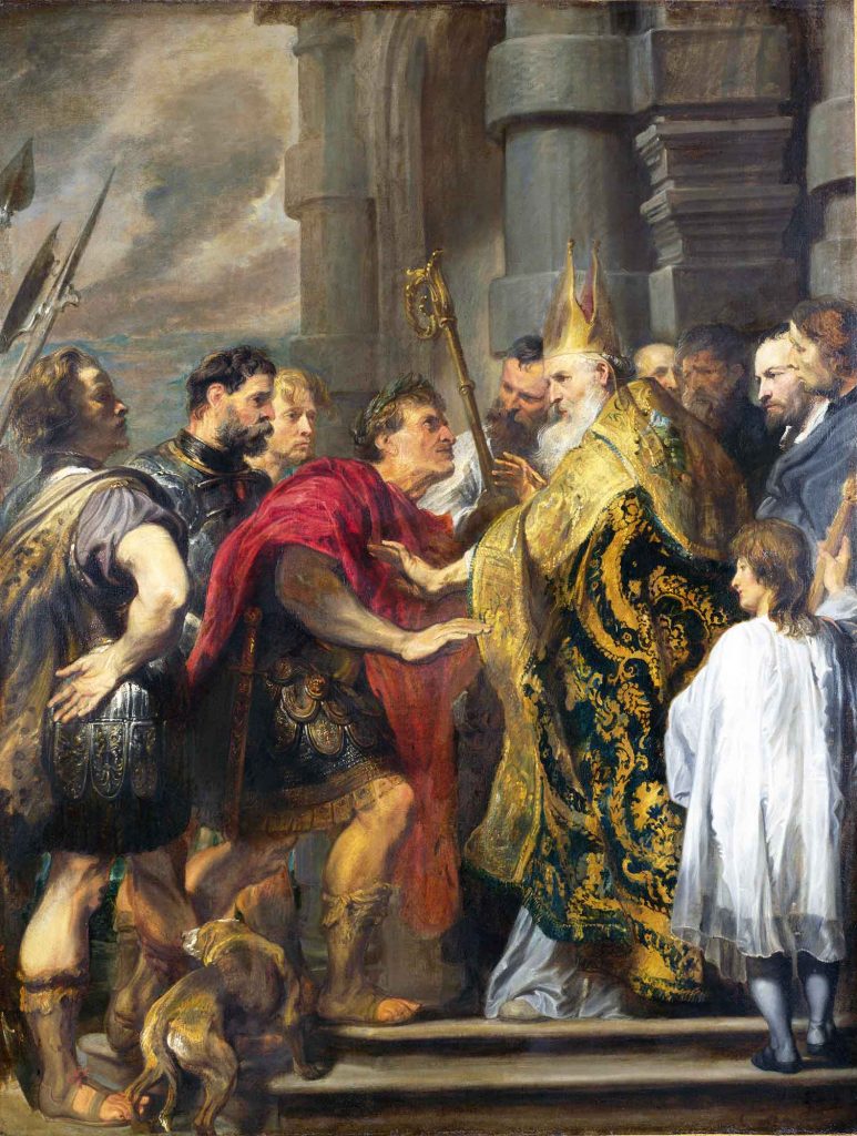 Sir Anthony Van Dyck, Aziz Ambrosius ve Kaiser Theodosius