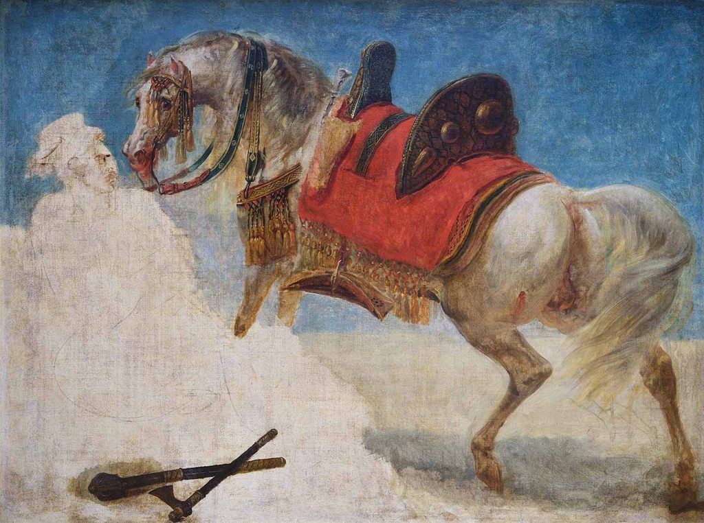 Antoine Jean Gros Koşum Takımı ile Arap Atı