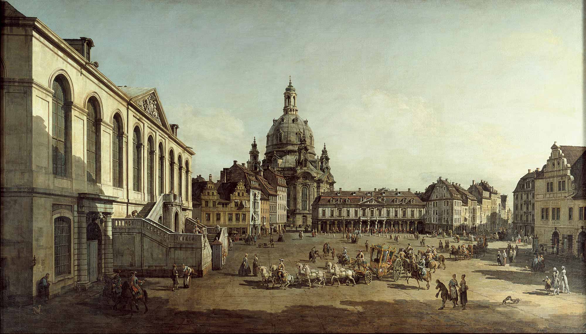 Antonio Canaletto Dresden Neumarkt'tan