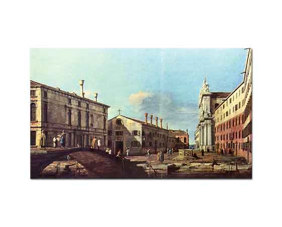 Antonio Canaletto Jesiuten Meydanı ve Kilisesi