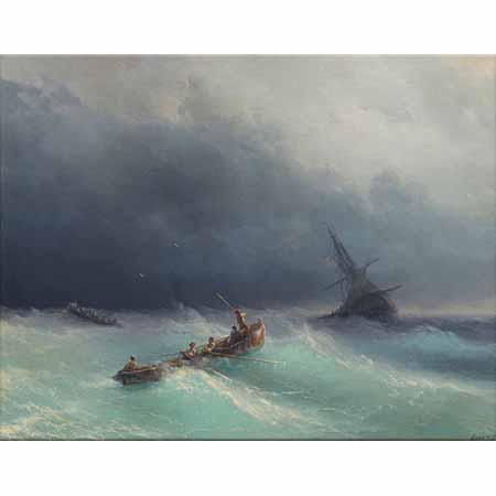 Ayvazovski Denizde Fırtına