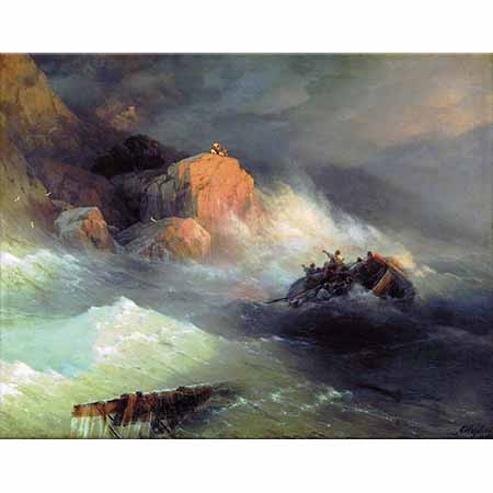 Ayvazovski Gemi Kazası tablosu