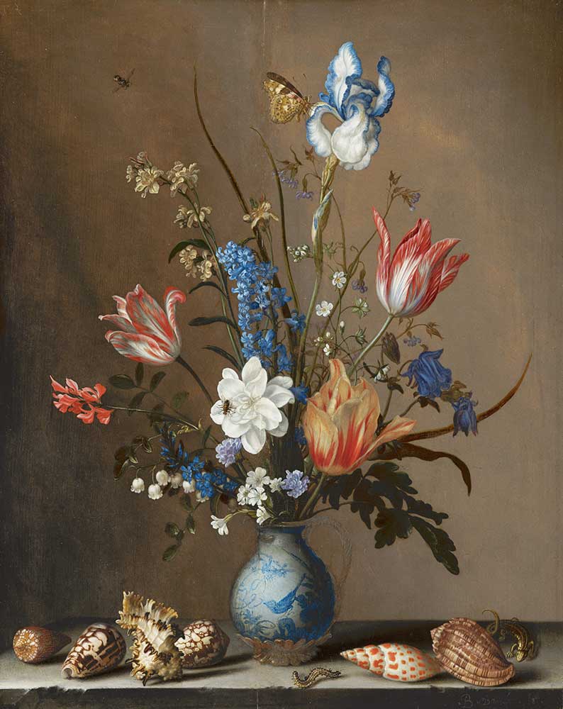 Balthasar van der Ast Deniz Kabuklu ve Çiçekli Natürmort